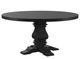 Coaster® Florence Black 60" Round Pedestal Base Dining Table-0