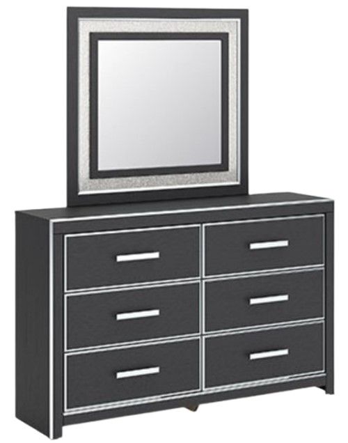 Signature Design by Ashley® Zuraleus 3-Piece Black Queen Upholstered Panel Bedroom Set-2