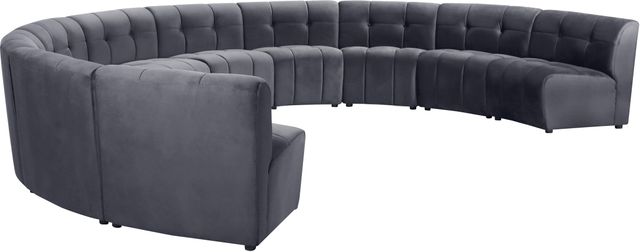 Meridian Furniture Limitless 10-Piece Grey Velvet Modular Sectional-2