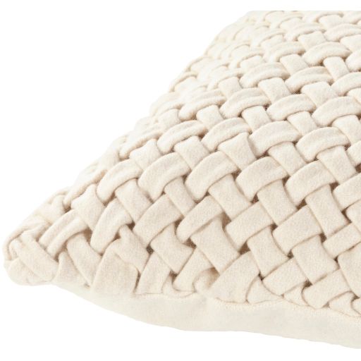 Surya Alana Cream 14"x22" Toss Pillow with Polyester Insert-1