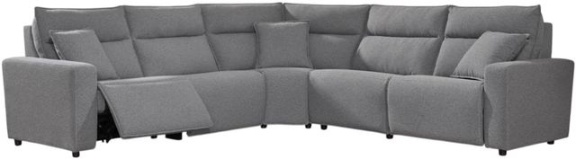 Signature Design by Ashley® Modmax II 5-Piece Pepper/Salt Power Reclining Sectional with Console-0