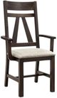 Handstone Algoma Arm Chair With Wood Seat-0