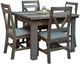 International Furniture Direct Loft Brown 5-Piece Gray Dining Set-0