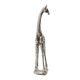 A & B Home Silver Standing Giraffe-2