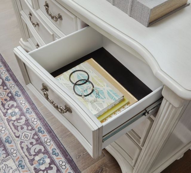 Benchcraft® Montelaine Antique White Dresser and Mirror-3