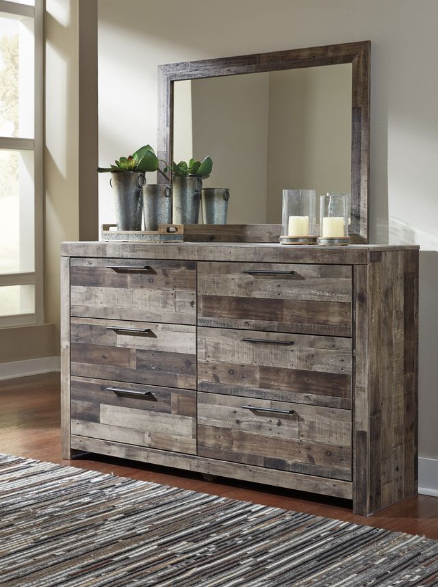 Benchcraft® Derekson 4-Piece Multi Gray King Panel Bedroom Set-9