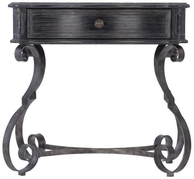 Bernhardt Villa Toscana Ember/Textured Carbone Nightstand-1