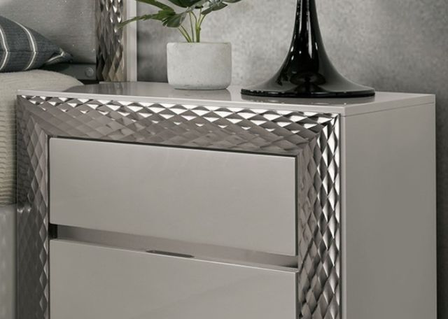Furniture of America® Ventnor Gray Nightstand-2