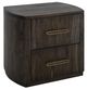 International Furniture Direct Black Balam Oil Black Nightstand-0