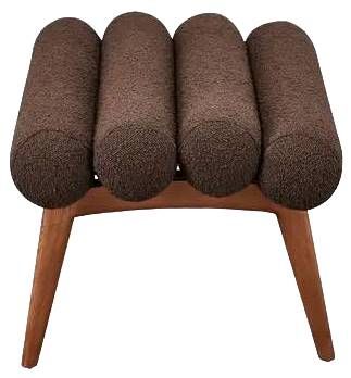 Moe's Home Collection Arlo Deep Brown Accent Stool-3