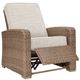 Signature Design by Ashley® Beachcroft Beige Aluminum/Fabric/Resin Outdoor Recliner-0