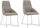 VIG Furniture Stark 2-Piece Gray/Stainless Steel Modern Dining Chair Set-0
