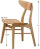 Winners Only® Uptown Natural Oak Dining Side Chair-3