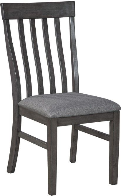 Benchcraft® Luvoni 6-Piece White/Dark Charcoal Gray Dining Table Set-3