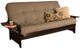 Kodiak Furniture Phoenix Linen Stone/Espresso Queen Futon with Mattress-0