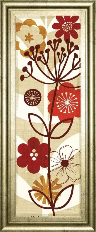 Classy Art Floral Pop Panel Il by Mo Mullan Wall Art-0