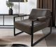 International Furniture Direct Galena White Smoke Armchair-2