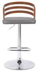 Armen Living Adele Grey Swivel Bar Stool-1