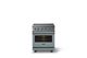 Viking® 5 Series 30" Novembery Sky Pro Style Induction Range with Brushed Brass Trim-3
