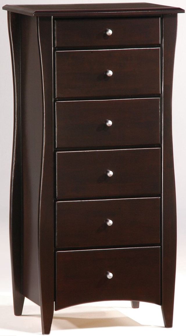 Night & Day Furniture™ Clove Cases Dark Chocolate Lingerie Chest-0