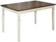Signature Design by Ashley® Whitesburg 7-Piece Brown/Cottage White Dining Table Set-1