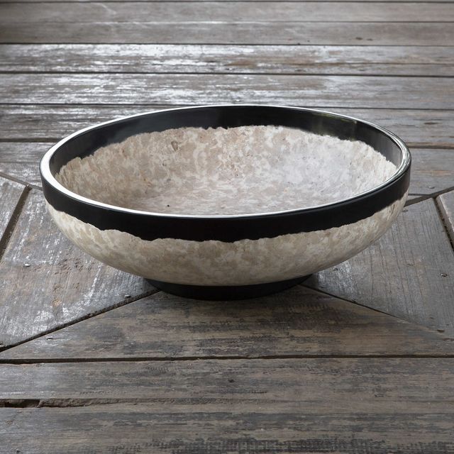 Uttermost® Rastia Terrazzo Black Bowl-2