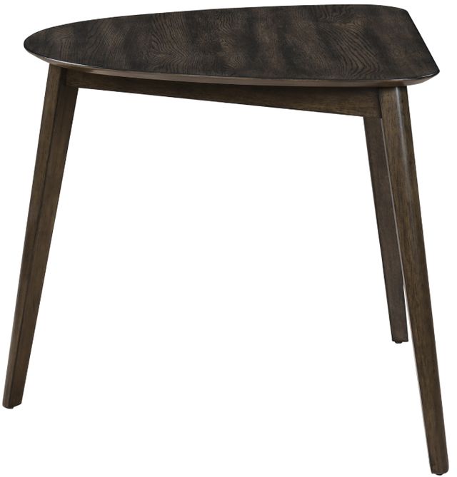 New Classic® Home Furnishings Rex Walnut Brown Guitar Pick Corner Table-3