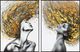 Classy Living 2-Piece Dramatic Golden Hair Wall Art Set-0