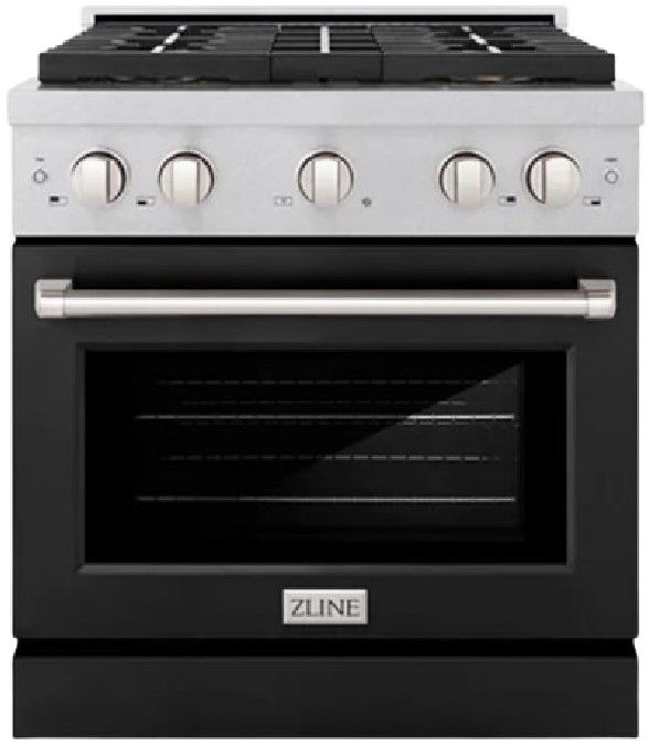 ZLINE Paramount 30" 4.2 cu. ft. Satin Stainless Steel Paramount Dual Fuel Range with 4 Burner DuoPro™ Cooktop and Electric Convection Oven-0