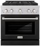 ZLINE Paramount 30" 4.2 cu. ft. Satin Stainless Steel Paramount Dual Fuel Range with 4 Burner DuoPro™ Cooktop and Electric Convection Oven-0