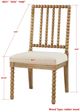 Forty West Designs Bryce French Linen/Medium Brown Dining Side Chair-1