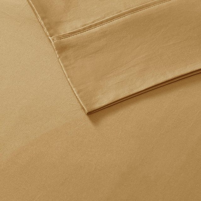 Olliix by Madison Park Gold California King 600 Thread Count 100% Pima Cotton Sheet Set-1