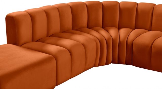 Meridian Furniture Arc 7-Piece Cognac Modular Sectional-3