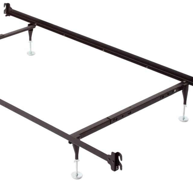 W.Silver Products Deluxe Twin/Full Hook-On Standard Bed Frame with Headboard and Footboard Brackets-1