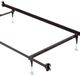W.Silver Products Deluxe Twin/Full Hook-On Standard Bed Frame with Headboard and Footboard Brackets-1