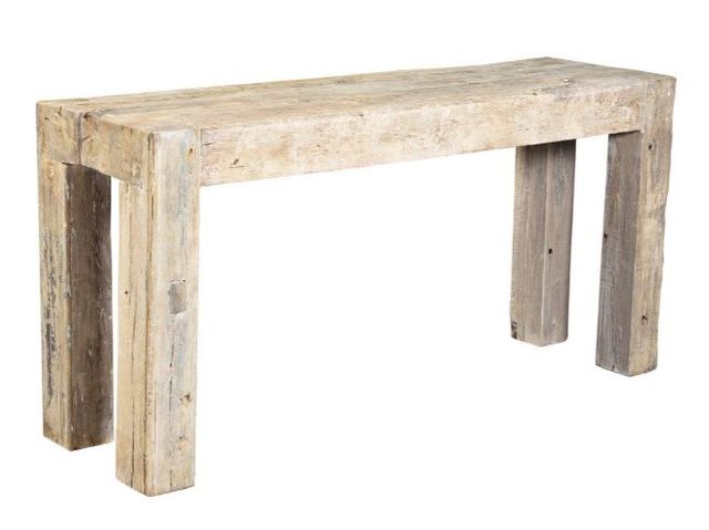Classic Home Giza Antique White Console Table-0
