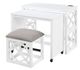 Homelegance® Salina 3-Piece White Pack Desks with Stool Set-2