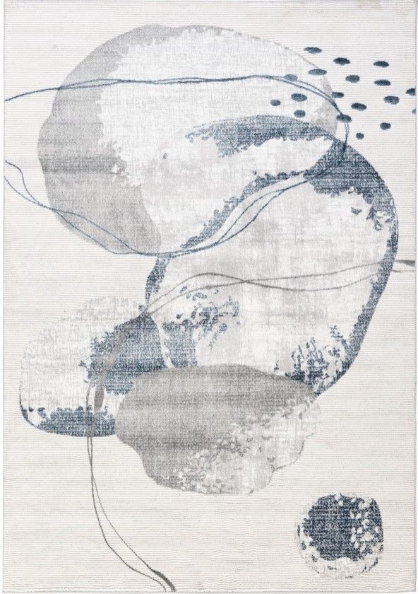 Midas Accents 10565 Aqua 5"x8" Area Rug-1