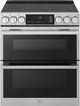 LG Studio 30" PrintProof™ Stainless Steel Double Oven Slide-In Induction Range-0