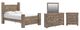 Signature Design by Ashley® Rusticott 4-Piece Brown Queen Poster Bedroom Set-0