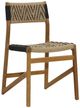 Dovetail Furniture Lumen Black/Natural Rattan/Teak Outdoor Dining Chair-0
