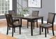 New Classic® Home Furnishings Potomac 5-Piece Black/Brown Rectangular Dining Table Set-1