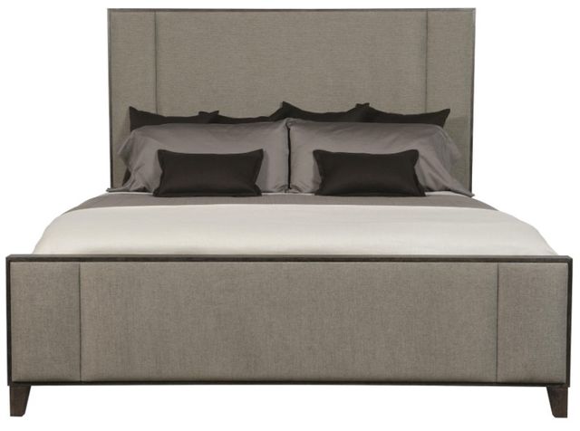 Bernhardt Linea Cerused Charcoal/Gray California King Panel Bed-2