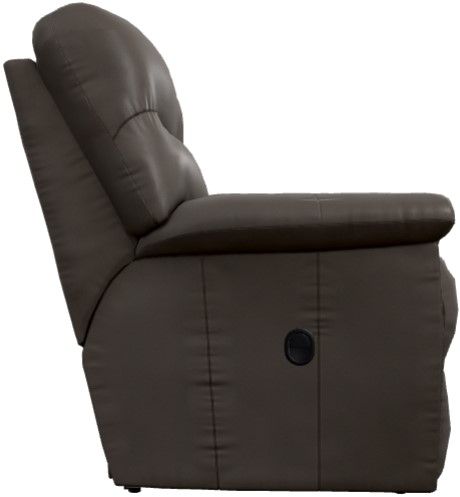 La-Z-Boy® James Walnut Leather Manual Reclining Loveseat-2