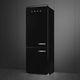 Smeg 50's Style 28'' 18 Cu. Ft. Black Bottom Freezer Refrigerator-1