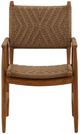 Dovetail Furniture Araya 2-Piece Light Brown Wicker/Wooden Outdoor Dining Chair Set-1