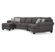 Decor-Rest® Furniture 2566 2-Piece Sectional Sofa with cuddler-0
