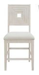 Elements International Avalanche Antique White Counter Side Chair-0