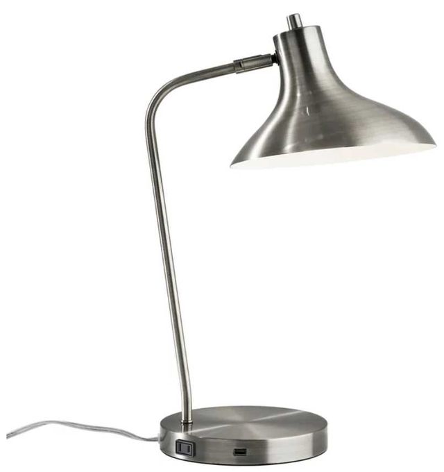Adesso® Cleo Brushed Steel Desk Lamp-0