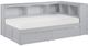 Homelegance® Orion Gray Youth Twin Storage Bookcase Corner Bed-0